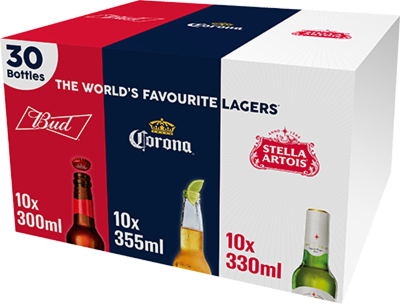 30pack lagers van AB InBev 30pack lagers van AB InBev